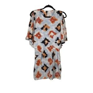 Opening Ceremony Women's Size 6 Diamond Print Open Back Silk Mini Dress